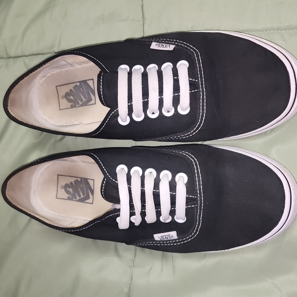 Vans Off The Wall Black & White Canvas Sneakers